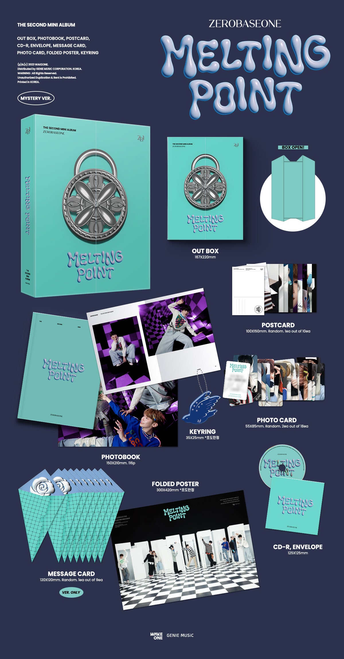 ZEROBASEONE THE 2ND MINI ALBUM MELTING POINT