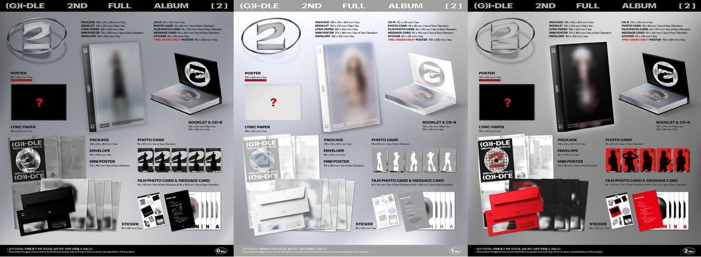 I-DLE 2ND FULL ALBUM WITH PRE-ORDER BENEFIT