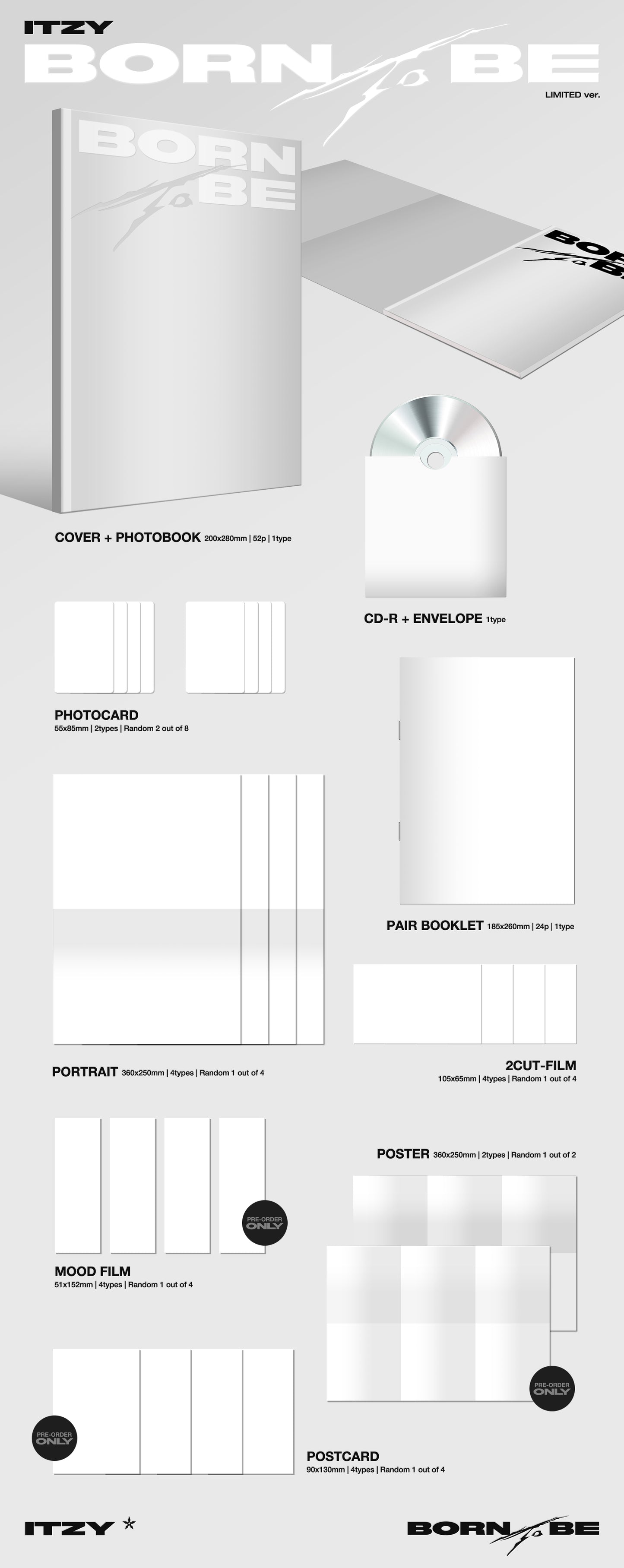 ITZY BORN TO BE ALBUM LIMITED VERSION