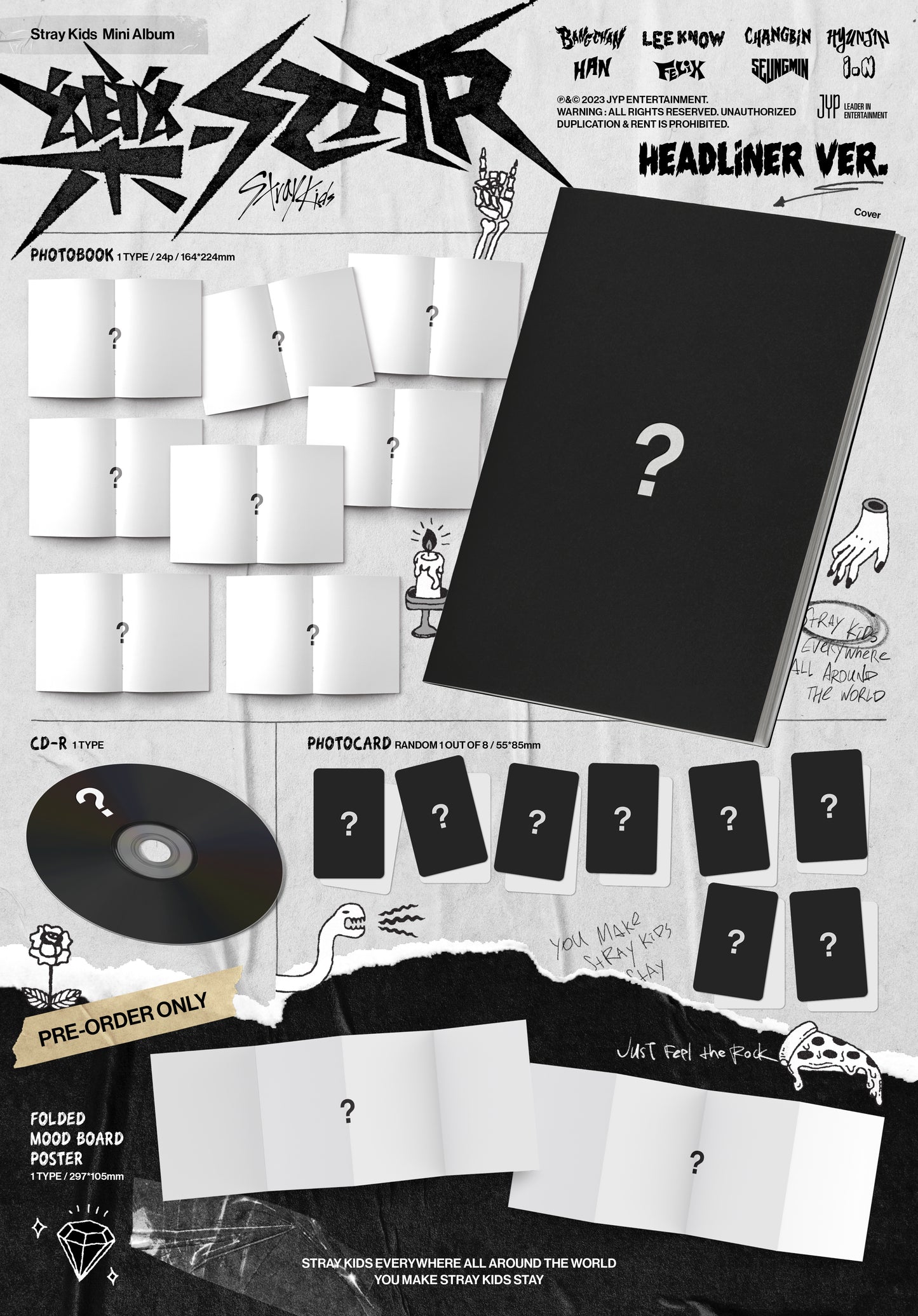 STRAY KIDS ROCKSTSAR ALBUM HEADLINER VERSION 樂-STAR