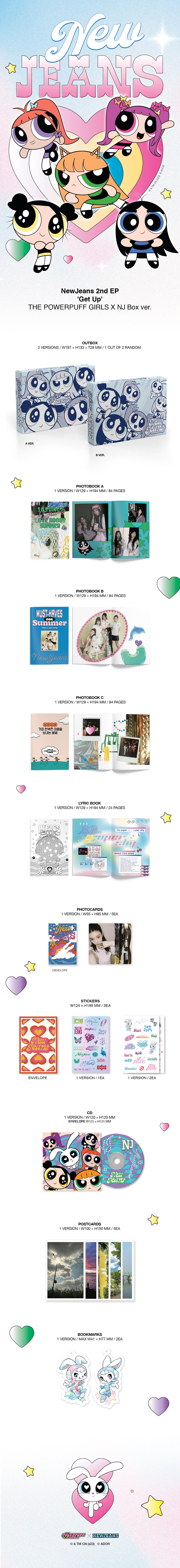 NEWJEANS 2ND EP GET UP POWERPUFF GIRLS X NJ VERSION