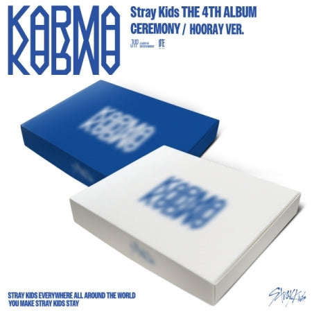 STRAY KIDS 4TH ALBUM KARMA WITH BDM PHOTOCARD CEREMONY AND HOORAY VERSION PRE ORDER