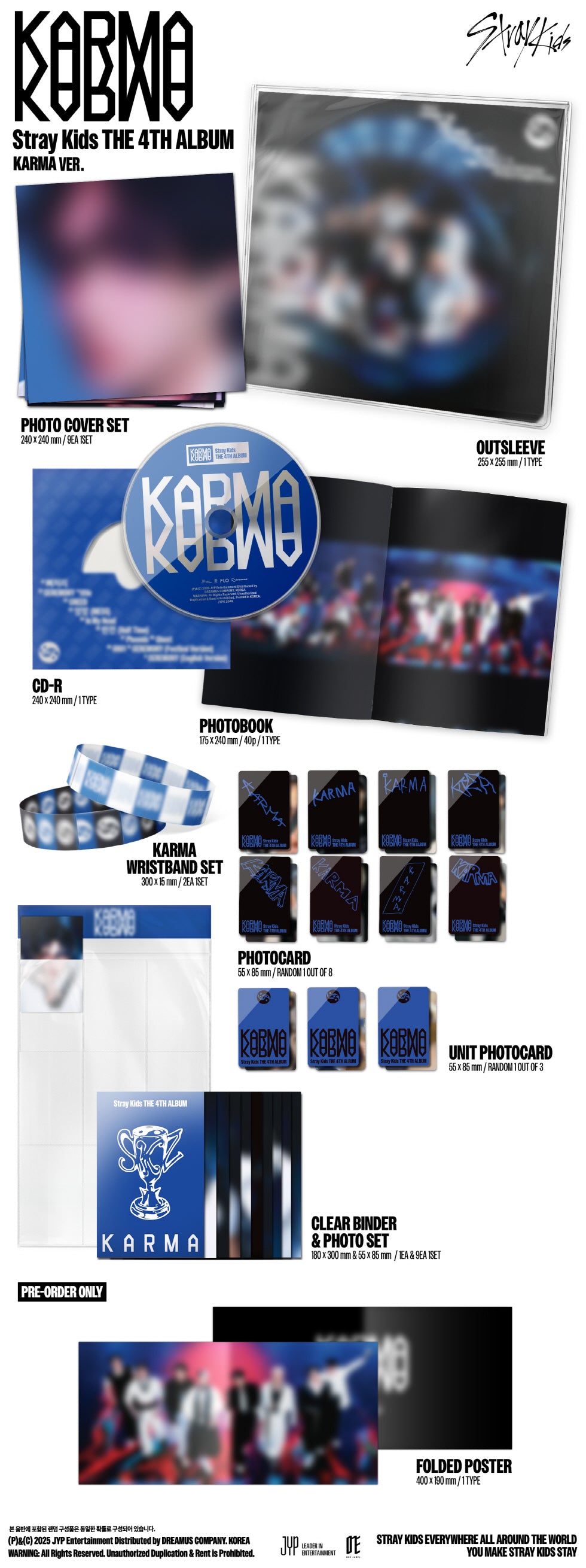 STRAY KIDS 4TH ALBUM KARMA (KARMA VERSION) WITH BDM PHOTOCARD POB PRE ORDER