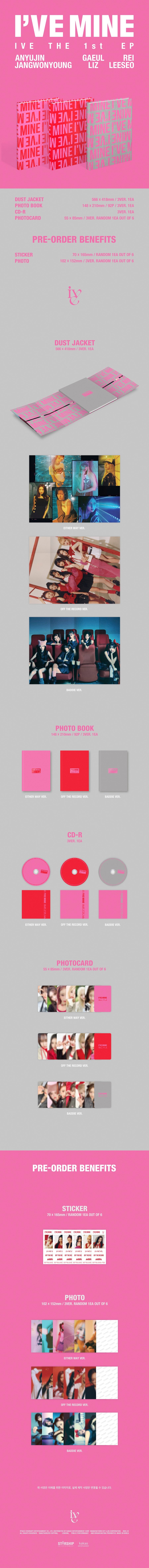 IVE THE FIRST EP IVE MINE ALBUM