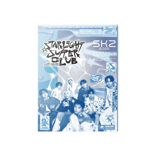 PRE ORDER STRAY KIDS 2026 SEASON'S GREETINGS STARLIGHT SUPPER CLUB WITH KTOWN4U PHOTOCARD SET