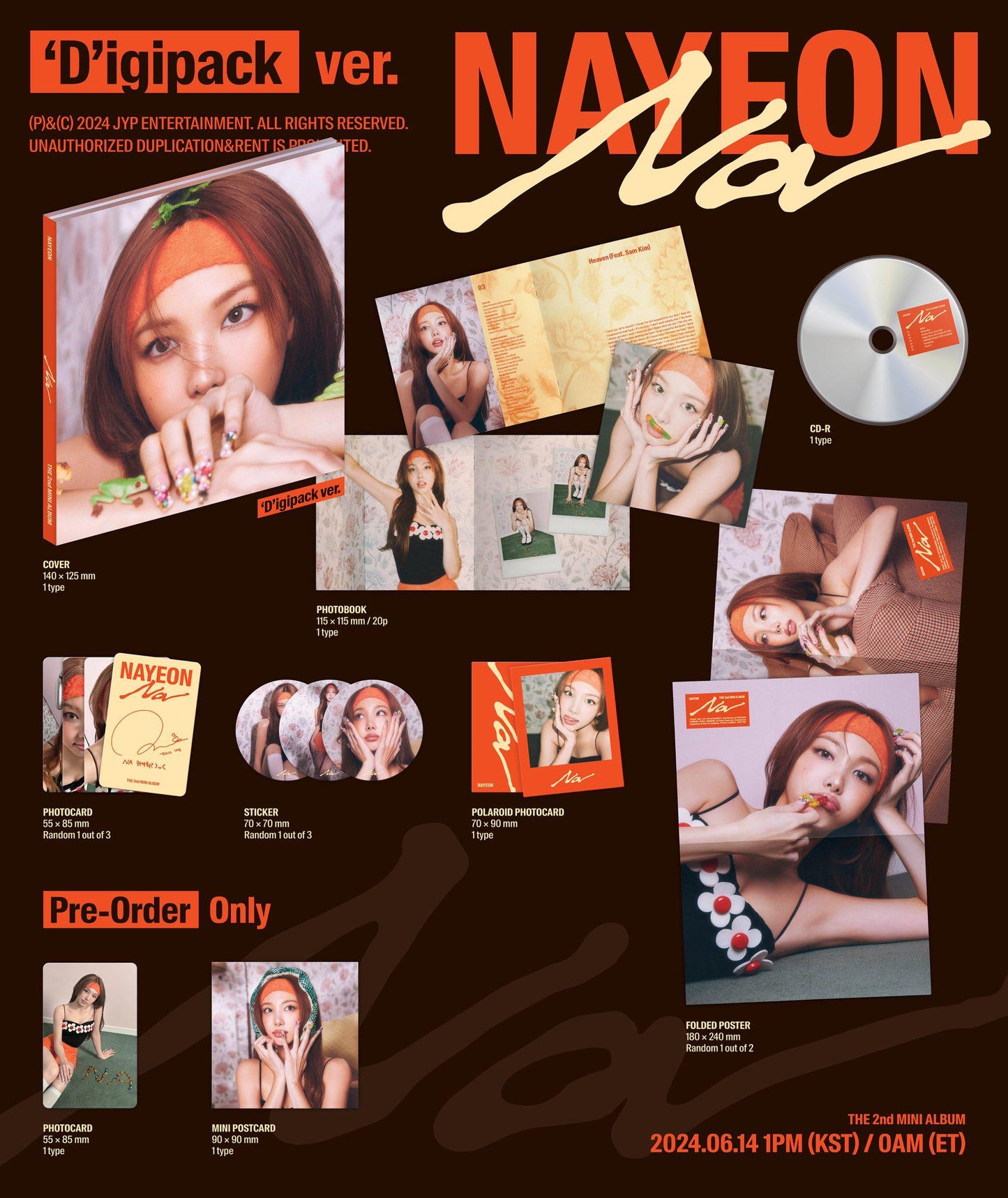 NAYEON (TWICE) THE 2ND MINI ALBUM [NA] D'IGIPACK VERSION WITH PRE-ORDER BENEFITS